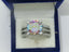 Jewellery Kingdom Rainbow Cubic Zirconia Stainless Steel Silver Solitaire Ladies Aurora Borealis Ring - Jewelry Rings - British D'sire