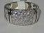 Jewellery Kingdom Rhodium Silver 8mm Cubic Zirconia Chunky Sparkling Ladies Band - Jewelry Rings - British D'sire