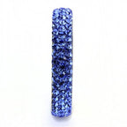 Jewellery Kingdom Sapphire Full Eternity Stacking Band Cz 4mm Stainless Steel Ring (Purple) - Rings - British D'sire