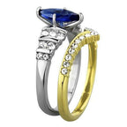 Jewellery Kingdom Sapphire Marquise Set Ladies Engagement/Wedding Ring (Gold) - Jewelry Rings - British D'sire
