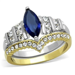 Jewellery Kingdom Sapphire Marquise Set Ladies Engagement/Wedding Ring (Gold) - Jewelry Rings - British D'sire