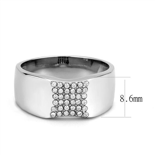 Jewellery Kingdom Signet Pinky Thumb Cubic Zirconia Men's Wedding Ring (Silver) Secondary image