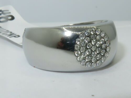 Jewellery Kingdom Simulated Diamonds Thumb Pinky Signet Steel Mens 8mm Band Ring (Silver) - Rings - British D'sire