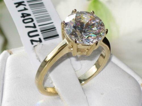 Jewellery Kingdom Solitaire 240 Carat Size T 10 Cubic Zirconia Ring (Gold) - Jewelry Rings - British D'sire Main image