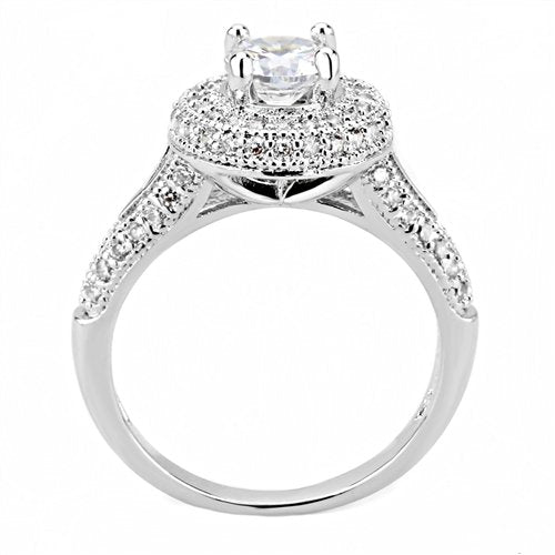 Jewellery Kingdom Solitaire Accents 1.50 CT Silver Rhodium Ladies Cubic Zirconia Engagement Ring Secondary image