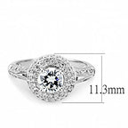 Jewellery Kingdom Solitaire Accents 1.50 CT Silver Rhodium Ladies Cubic Zirconia Engagement Ring - Jewelry Rings - British D'sire