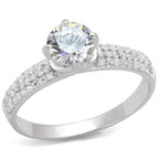 Jewellery Kingdom Solitaire Accents Cubic Zirconia 2 CT Engagement Sterling Silver Ladies Ring - Jewelry Rings - British D'sire