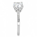 Jewellery Kingdom Solitaire Accents Cubic Zirconia Rhodium Engagement Ladies Sparkle Ring (Silver) - Jewelry Rings - British D'sire