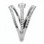 Jewellery Kingdom Solitaire Band Cubic Zirconia Stainless Steel Ladies No Tarnish Ring (Silver) - Jewelry Rings - British D'sire