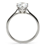 Jewellery Kingdom Solitaire Engagement 2 Carat Stainless Steel Realistic Ladies Elegant Ring - Jewelry Rings - British D'sire