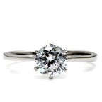 Jewellery Kingdom Solitaire Engagement 2 Carat Stainless Steel Realistic Ladies Elegant Ring - Jewelry Rings - British D'sire