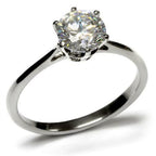 Jewellery Kingdom Solitaire Engagement 2 Carat Stainless Steel Realistic Ladies Elegant Ring - Jewelry Rings - British D'sire