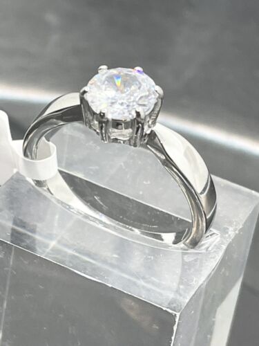 Jewellery Kingdom Solitaire Engagement Cubic Zirconia 2 Carat Ring (Silver) - Jewelry Rings - British D'sire