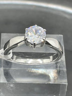 Jewellery Kingdom Solitaire Engagement Cubic Zirconia 2 Carat Ring (Silver) - Jewelry Rings - British D'sire