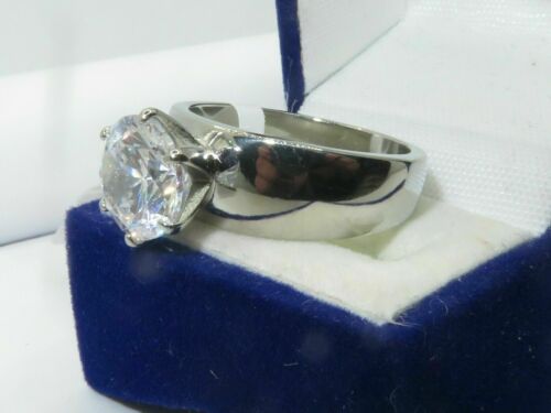 Jewellery Kingdom Solitaire Engagement Ring Cz Silver 3 Carat - Jewelry Rings - British D'sire