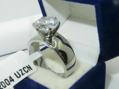 Jewellery Kingdom Solitaire Engagement Ring Cz Silver 3 Carat - Jewelry Rings - British D'sire