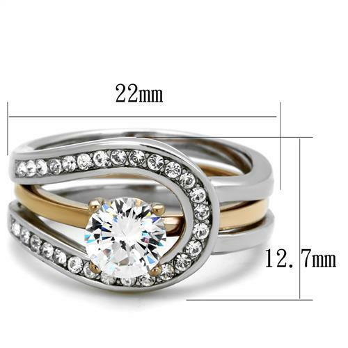 Jewellery Kingdom Solitaire Guard Engagement Set Ring Secondary image