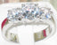 Jewellery Kingdom Sparkling Stone CZ 4 Carat Stainless Steel Silver Ring for Anniversary - Jewelry Rings - British D'sire