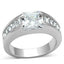 Jewellery Kingdom Square Princess Cut Baguette Cut Solitaire With Accents Ladies Sparkling Ring - Jewelry Rings - British D'sire
