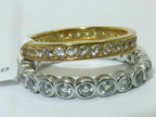 Jewellery Kingdom Stacking Two Tone Cubic Zirconia Ring Set (Gold) - Jewelry Rings - British D'sire