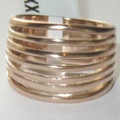 Jewellery Kingdom Stainless Steel Dome Chunky Ring (Rose gold) - Jewelry Rings - British D'sire