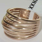 Jewellery Kingdom Stainless Steel Dome Chunky Ring (Rose gold) - Jewelry Rings - British D'sire