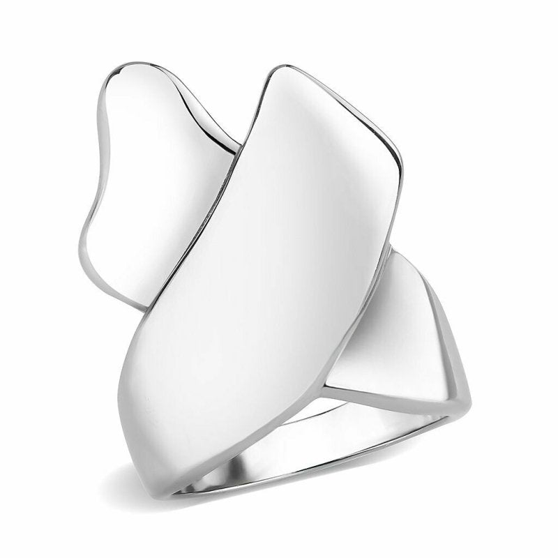 Jewellery Kingdom Stainless Steel Ladies Silver Ring Band - Jewelry Rings - British D'sire Main image