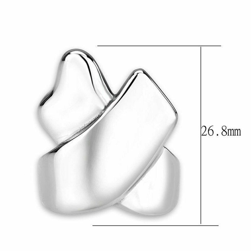 Jewellery Kingdom Stainless Steel Ladies Silver Ring Band - Jewelry Rings - British D'sire