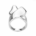 Jewellery Kingdom Stainless Steel Ladies Silver Ring Band - Jewelry Rings - British D'sire