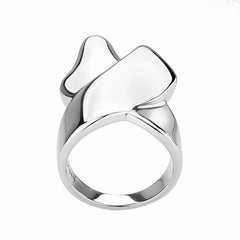 Jewellery Kingdom Stainless Steel Ladies Silver Ring Band - Jewelry Rings - British D'sire