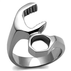 Jewellery Kingdom Stainless Steel Signet Unique Gift Mens Tool Ring (Silver) - Jewelry Rings - British D'sire