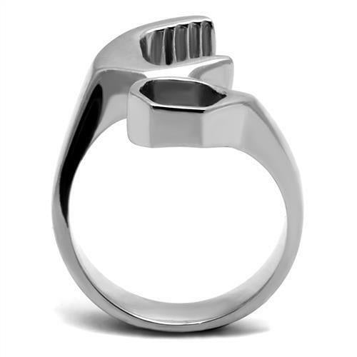Jewellery Kingdom Stainless Steel Signet Unique Gift Mens Tool Ring (Silver) Secondary image