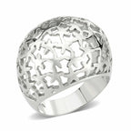 Jewellery Kingdom Starfish Silver No Stone Stainless Steel Cocktail Chunky Ladies Dome Ring - Jewelry Rings - British D'sire