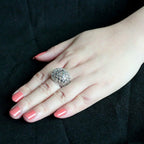 Jewellery Kingdom Starfish Silver No Stone Stainless Steel Cocktail Chunky Ladies Dome Ring - Jewelry Rings - British D'sire