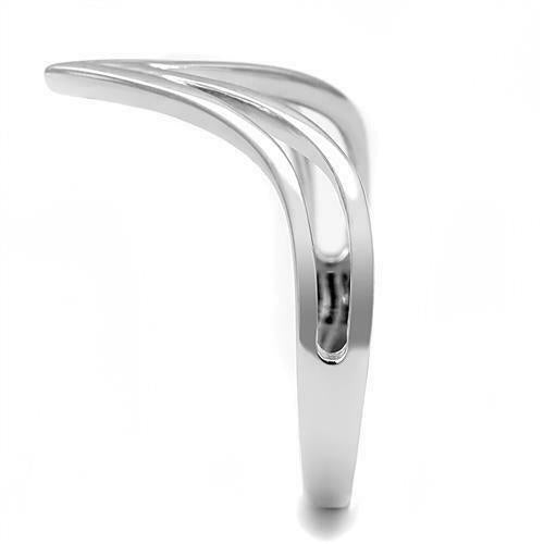 Jewellery Kingdom Sterling 925 Handmade No Stone Highly Polished Ladies Wishbone Ring (Silver) - Jewelry Rings - British D'sire