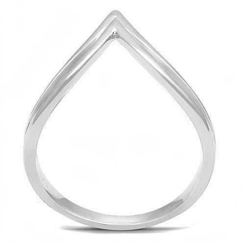 Jewellery Kingdom Sterling 925 Handmade No Stone Highly Polished Ladies Wishbone Ring (Silver) - Jewelry Rings - British D'sire