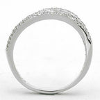 Jewellery Kingdom Sterling Silver 36mm Pave CZ Sparkling Wedding Ladies Eternity Band Ring - Jewelry Rings - British D'sire