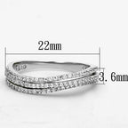 Jewellery Kingdom Sterling Silver 36mm Pave CZ Sparkling Wedding Ladies Eternity Band Ring - Jewelry Rings - British D'sire