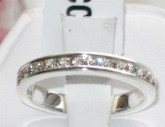 Jewellery Kingdom Sterling Silver Band Stacking CZ Eternity Ring - Jewelry Rings - British D'sire