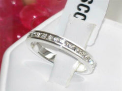 Jewellery Kingdom Sterling Silver Band Stacking CZ Eternity Ring - Jewelry Rings - British D'sire