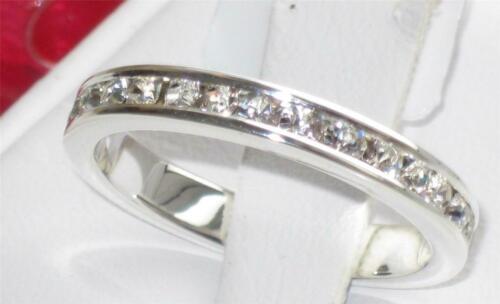Jewellery Kingdom Sterling Silver Band Stacking CZ Eternity Ring - Jewelry Rings - British D'sire Main image