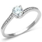 Jewellery Kingdom Sterling Silver cz 925 Accents Elegant Ladies Engagement Ring - Engagement Rings - British D'sire