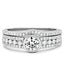 Jewellery Kingdom Sterling Silver Engagement Wedding Band Bezel CZ 2.70CT Ladies Ring Set - Jewelry Rings - British D'sire