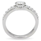 Jewellery Kingdom Sterling Silver Engagement Wedding Band Bezel CZ 2.70CT Ladies Ring Set - Jewelry Rings - British D'sire