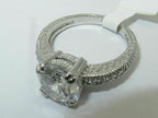 Jewellery Kingdom Sterling Silver Solitaire Accents Lab Created 2.80 Carat Engagement Ring - Jewelry Rings - British D'sire