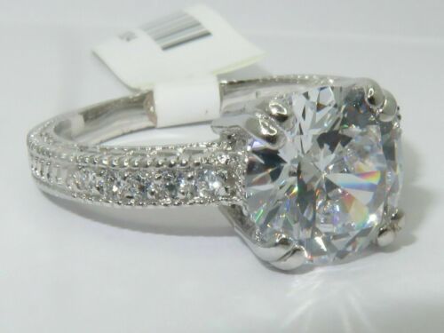 Jewellery Kingdom Sterling Silver Solitaire Accents Lab Created 2.80 Carat Engagement Ring - Jewelry Rings - British D'sire