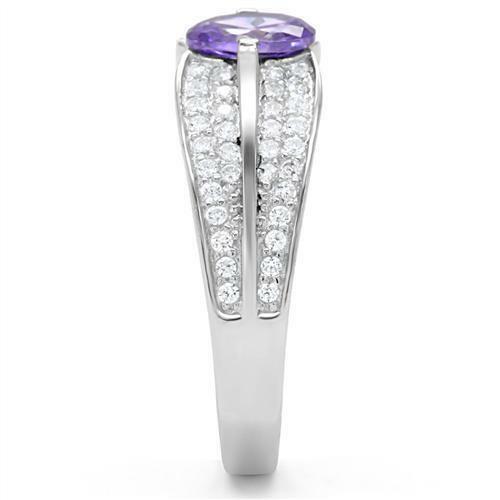 Jewellery Kingdom Tanzanite Oval CZ Sterling Silver Ladies Engagement Ring Secondary image