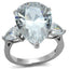 Jewellery Kingdom Three Stone Pear Cut 8 Carat Ladies Ring (Silver) - Jewelry Rings - British D'sire
