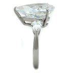 Jewellery Kingdom Three Stone Pear Cut 8 Carat Ladies Ring (Silver) - Jewelry Rings - British D'sire