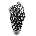 Jewellery Kingdom Thumb Signet Pinky No Stone Stainless Steel Silver Mens Eagle Ring Band - Rings - British D'sire